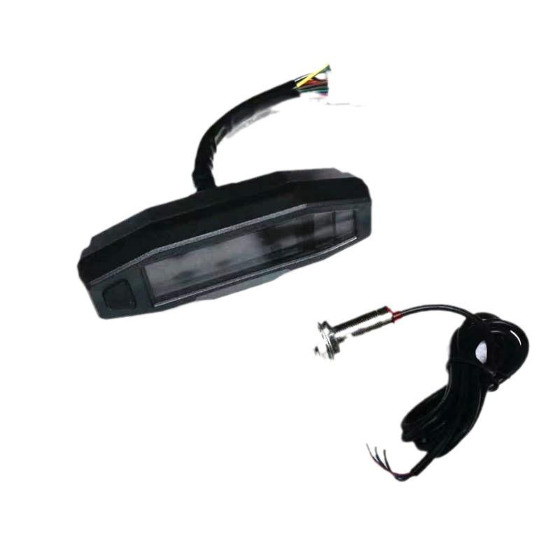 Motorrad modifizierter Mini-VA-High-Definition-LCD-Tachometer Geschwindigkeit Ölzähler Vergaser EFI einstellbar