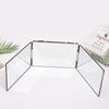 3 Way Mirror for Self Hair Cutting 360 Trifold Hair Cut Spegel för män Kvinnor, Makeup Sminkspegel svart