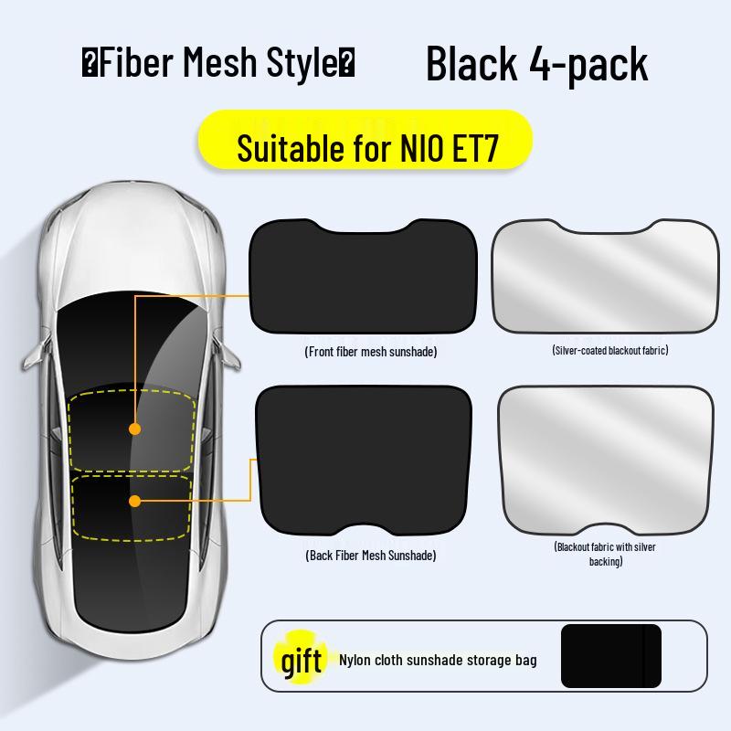 

Sunshade Skylight for NIO ET5T/ET5/ET7/EC7/EC6: Sunroof Heat Insulation & UV Protection