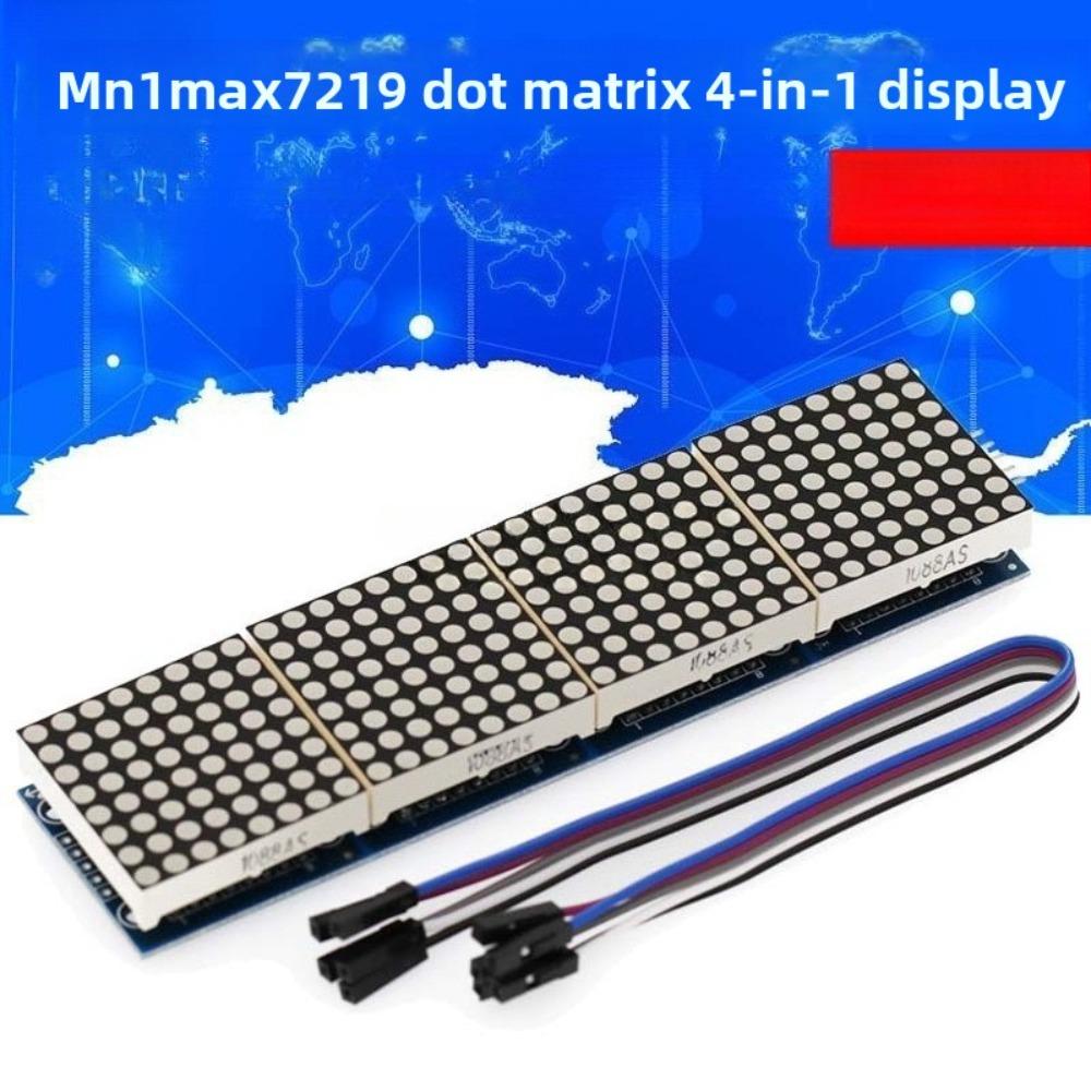 Integrated MAX7119 Dot Matrix Module LH Control Microcontroller Module 1-in-1 Display with 1P Line 1V Voltage Support Cascading