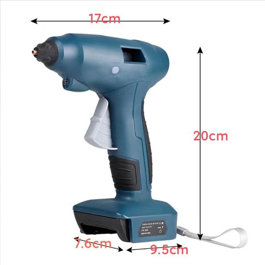 60W Wireless Hot Melt Glue Gun w/Sticker for Makita 14.4V  18V  20V Battery Arts Craft DIY Tools