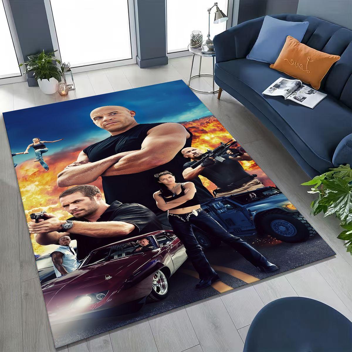 

Модный Ковер Fast & Furious X Dominic Art для Спальни Гостиной Дивана Дома Декор Коврика для Двери, Большой Детский Нескользящий Напольный Коврик 40x60cm( 15x23in )