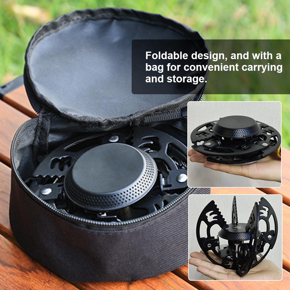 Outdoor Electronic Ignition Stoves Portable Cooking Accessory Foldable Gasstove Adjustable