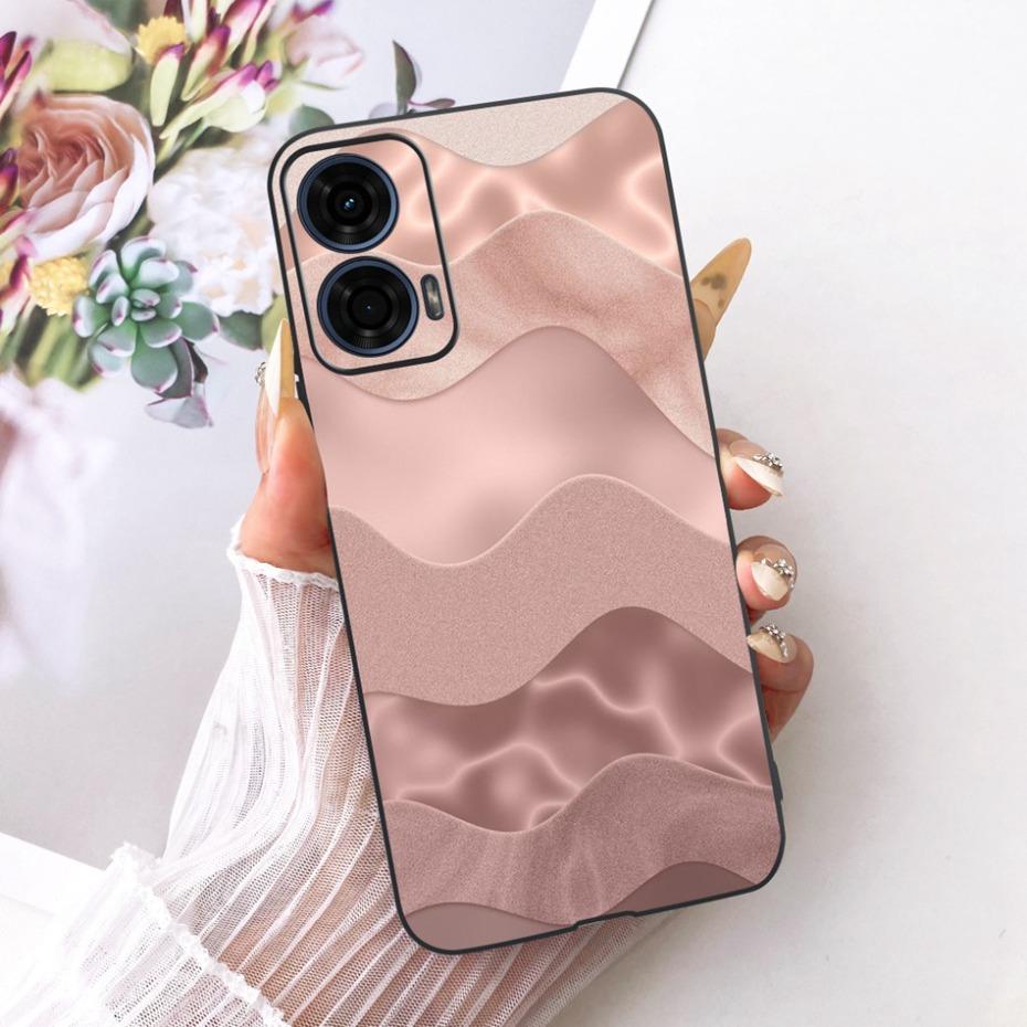 

Fashion Letter Phone Case For Motorola Moto G24 / G24 Power XT2423 Back Cover For MOTO G 24 G24Power Soft Black Silicone Cases Moto G24