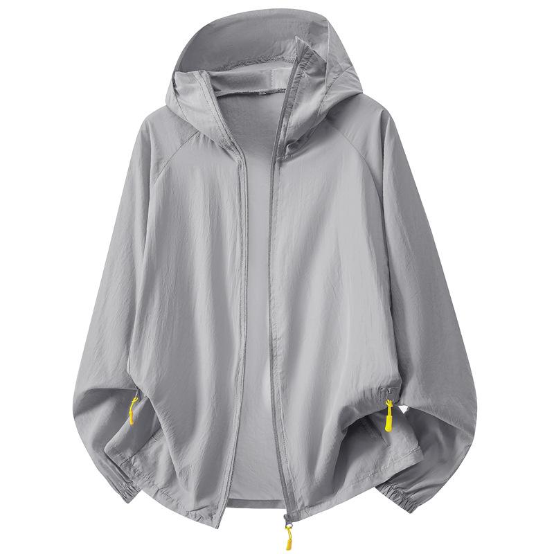 Unisex Ultra-Thin Ice Silk Hooded Quick Dry Sun Protection Wear