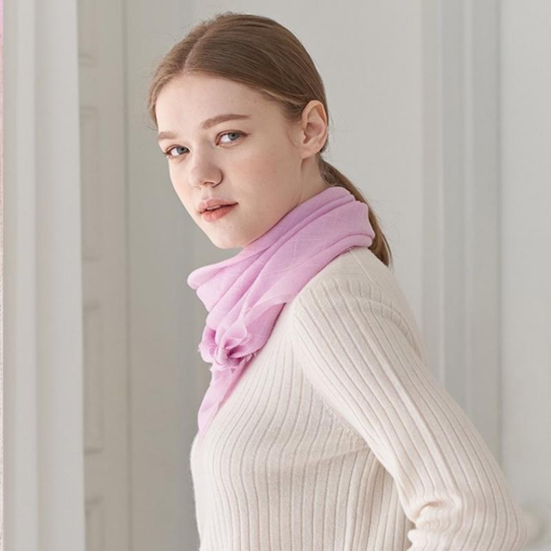 Dal Cashmere Air Cashmere 100 Scarf Shine Light Purple