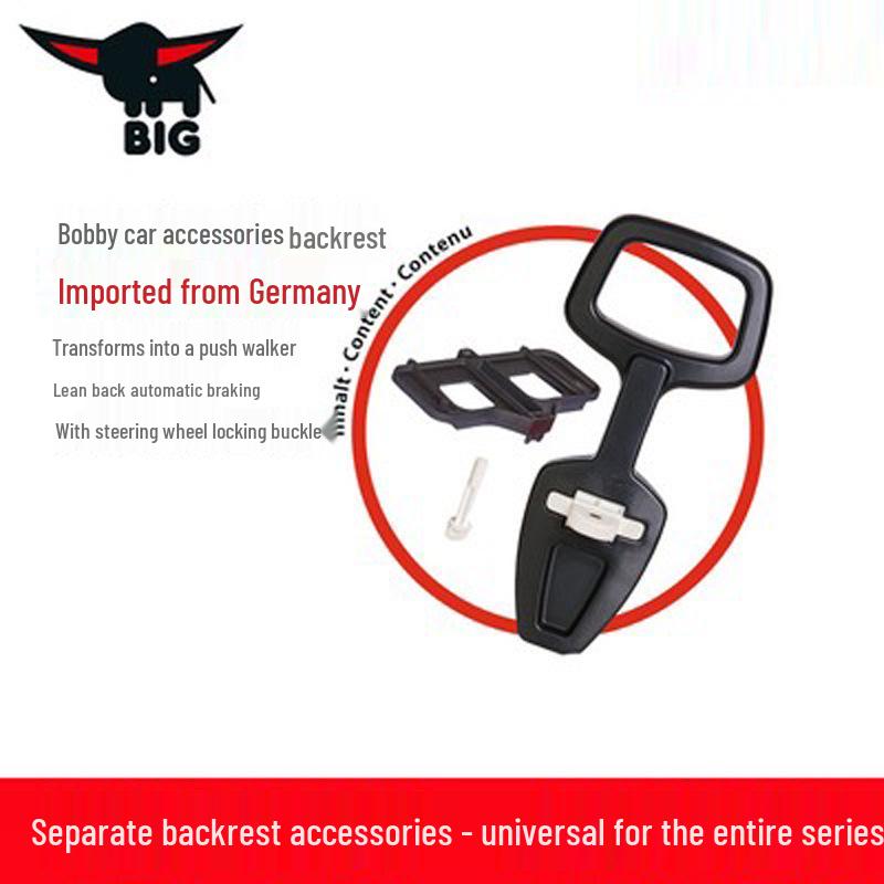 German BIG Bobby Car: New Generation Walker, Glider, Twist Car with Backrest and Sit-On Toy Accessories.