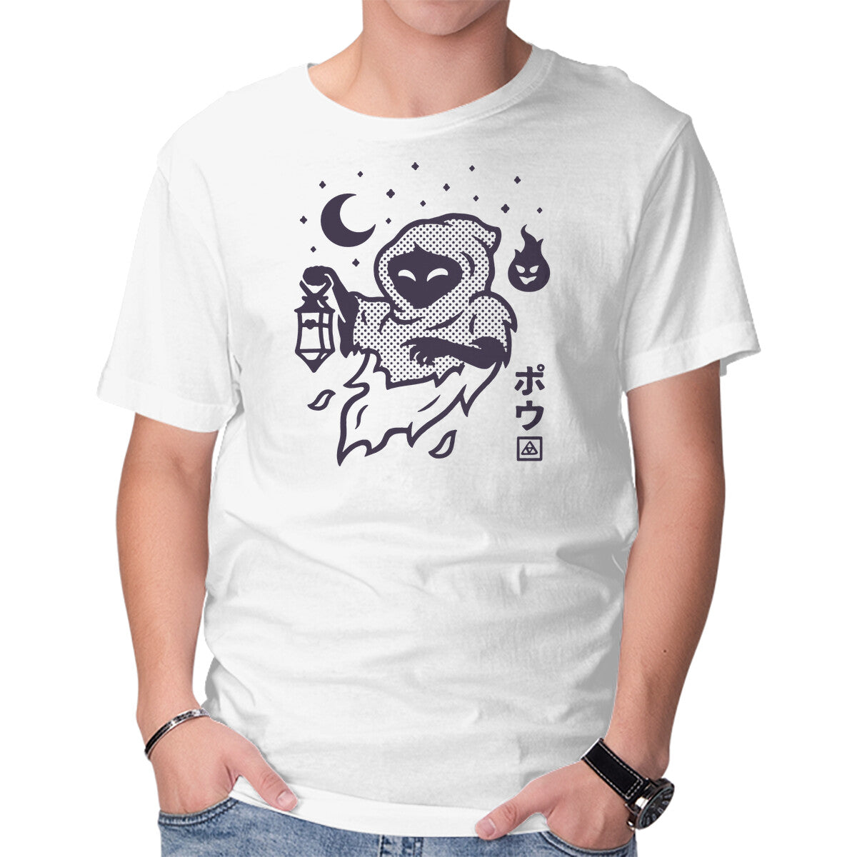 Unisex Crew Neck T-Shirt Poe Graphic Short Sleeve Casual Tee S