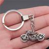 Punk Airplane Gear Steampunk Themed Antique Bronze Metal Keychain with 30mm Ring for Boys Bag Charm