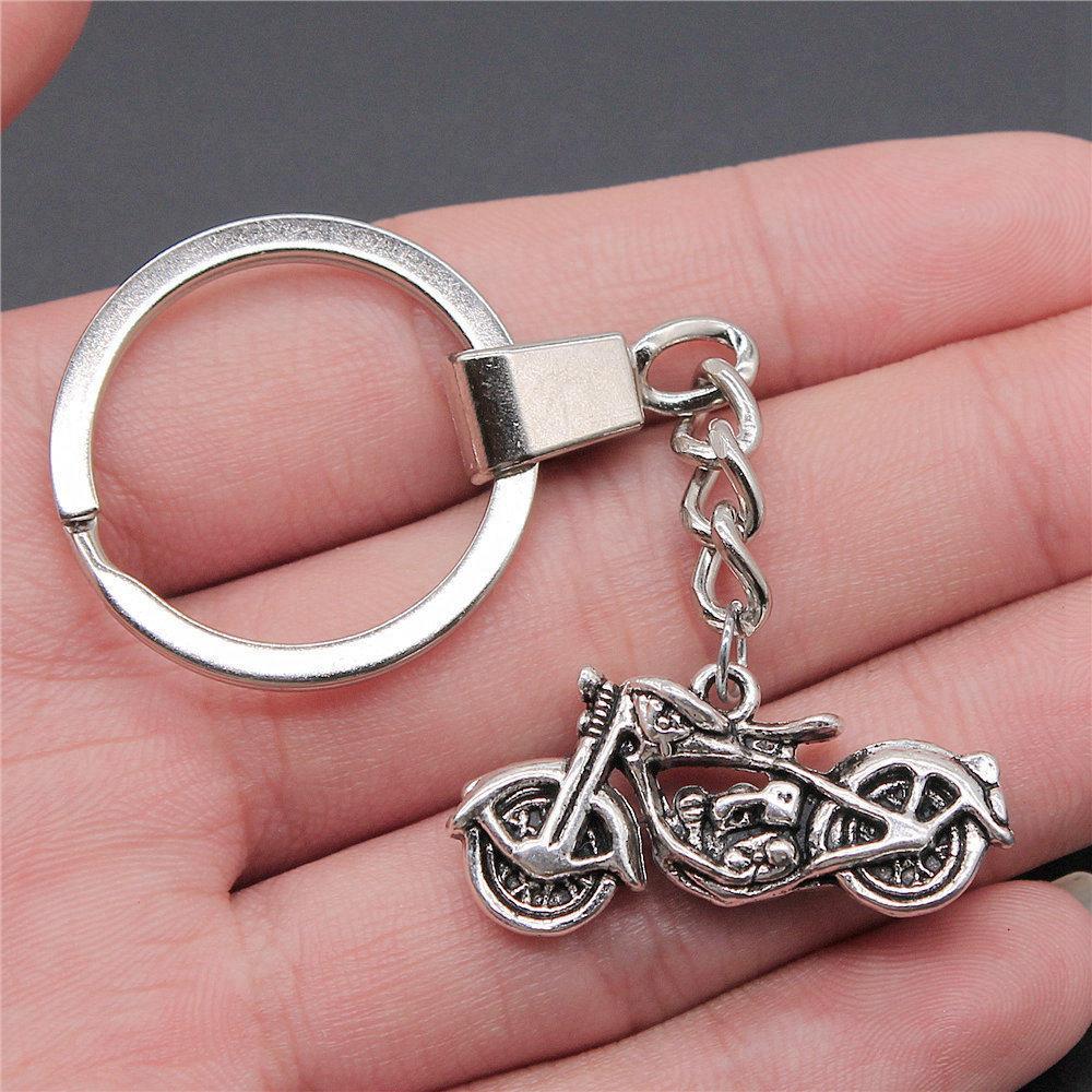 Punk Airplane Gear Steampunk Themed Antique Bronze Metal Keychain with 30mm Ring for Boys Bag Charm