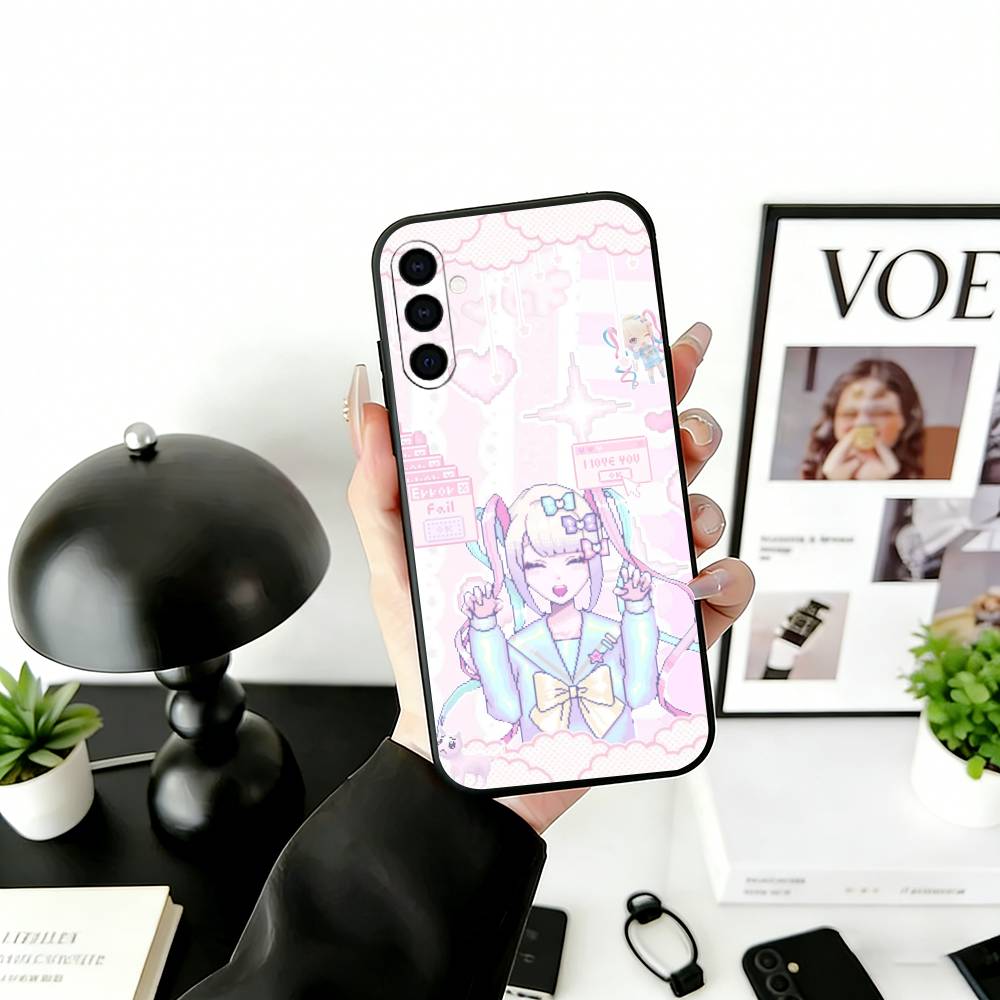 k-KAngel Phone Case For Samsung Galaxy A73,A72,A71,A70,A53,A52,A51,Others Soft Black Cover
