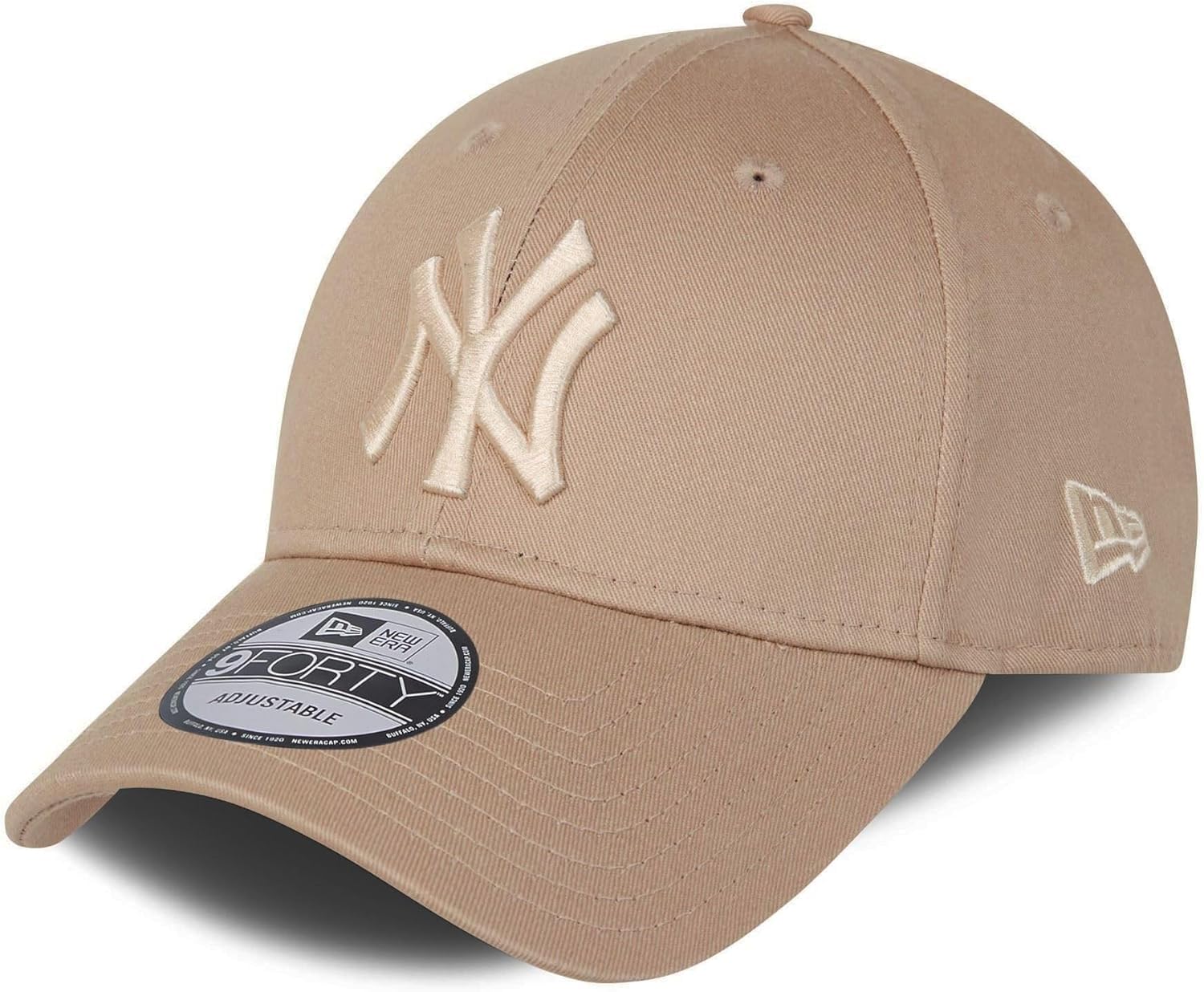 

New Era 940 9FORTY Adjustable One Size Fits LA Cotton Baseball and Cap, All, Cap, Gender-Free, Men s Women s (NY Beige) [Used]