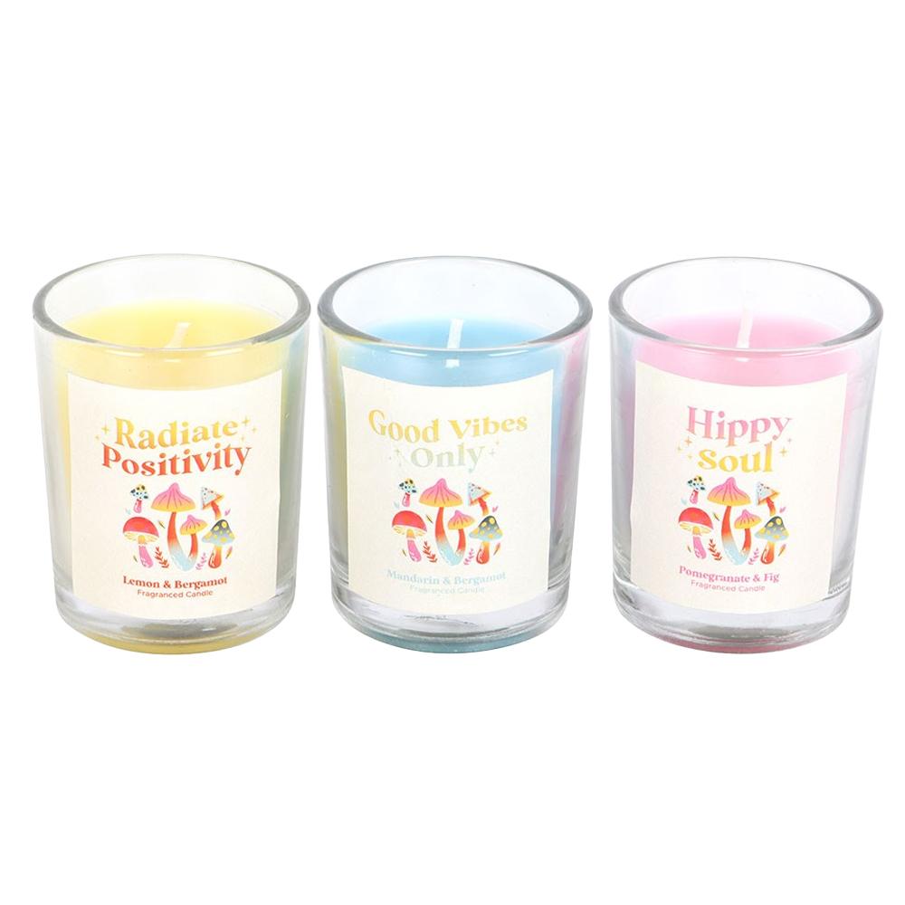 Something Different Funky Fungi Mushroom Votive Candles (Pack of 3)