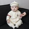 Autumn/Winter Newborn Boys Knitted Jumpsuit: Outdoor & Crawling Wear