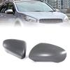 Car Grey Door Wing Mirror Covers Cap For Nissan For Qashqai 2007-2014 Left Or Right Door Wing Mirror Cover Cap Case