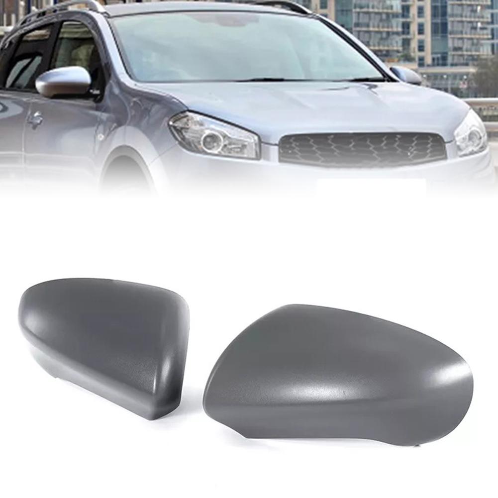 Car Grey Door Wing Mirror Covers Cap For Nissan For Qashqai 2007-2014 Left Or Right Door Wing Mirror Cover Cap Case