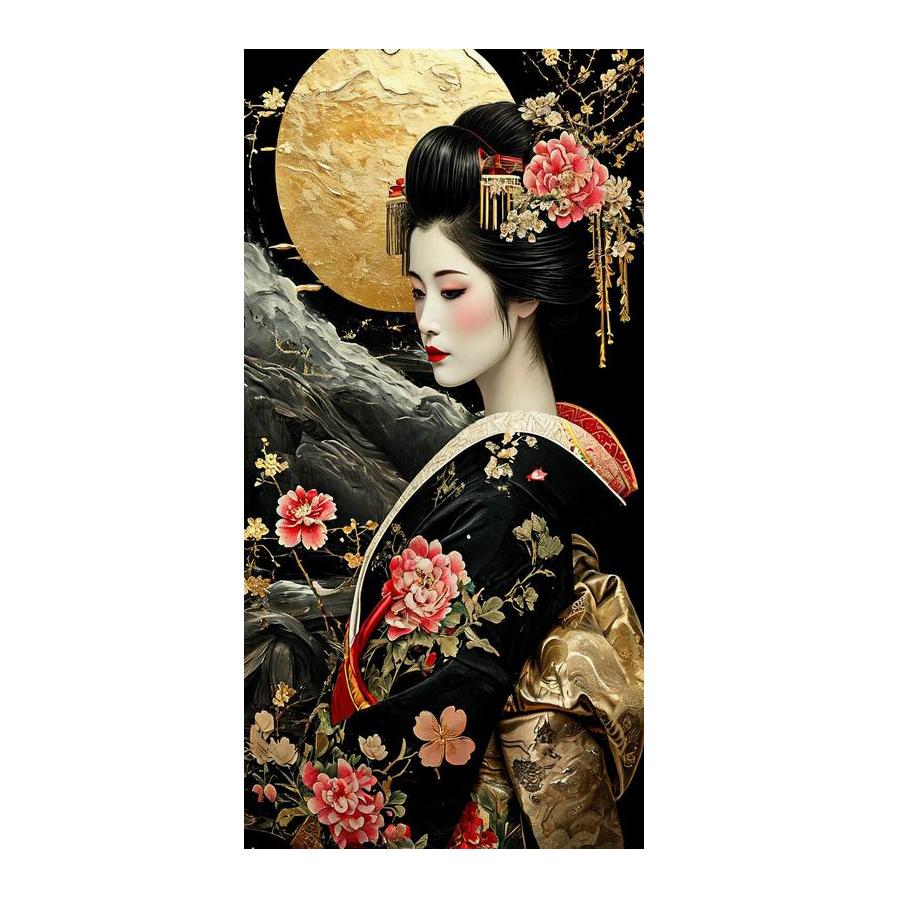Diamond Painting New Collection Japanese Kimono Women Diy Full Rhinestone Embroidery Woman and Dragon Mosaic Cross Stitch Kits Wall Decor