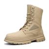 Fashion Stylish Winter Men Ankle Boots Autumn High Quality Sneaker Leather Plush Snow Desert Boots Work Shoes Men Outdoor Snow Boots