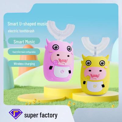 Children's Sonic U-Shaped Music Electric Toothbrush - Waterproof and Easy-to-Use