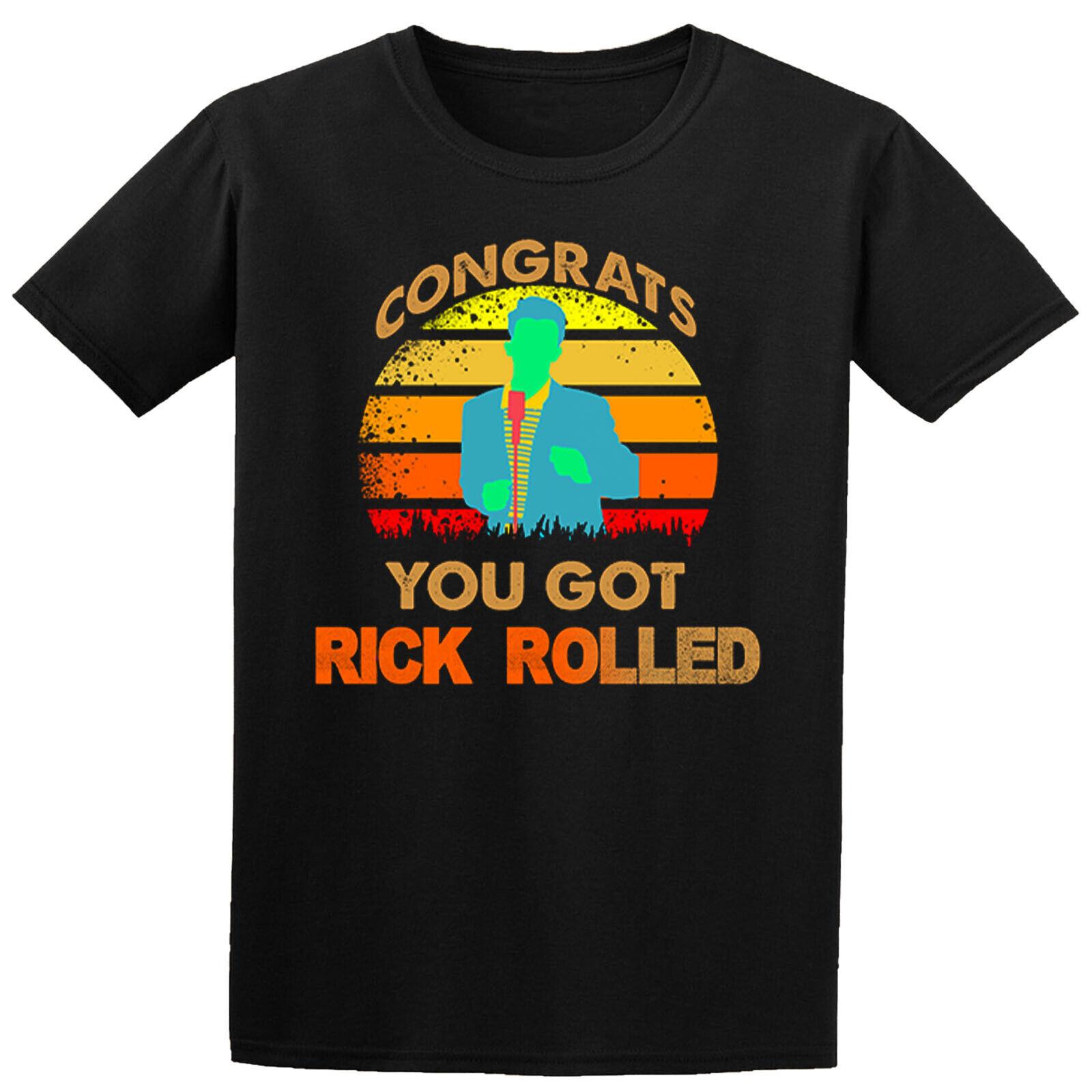Congrats you got rick rolled meme Kids T shirts Boys Girls Teen #D #P1 #PR L