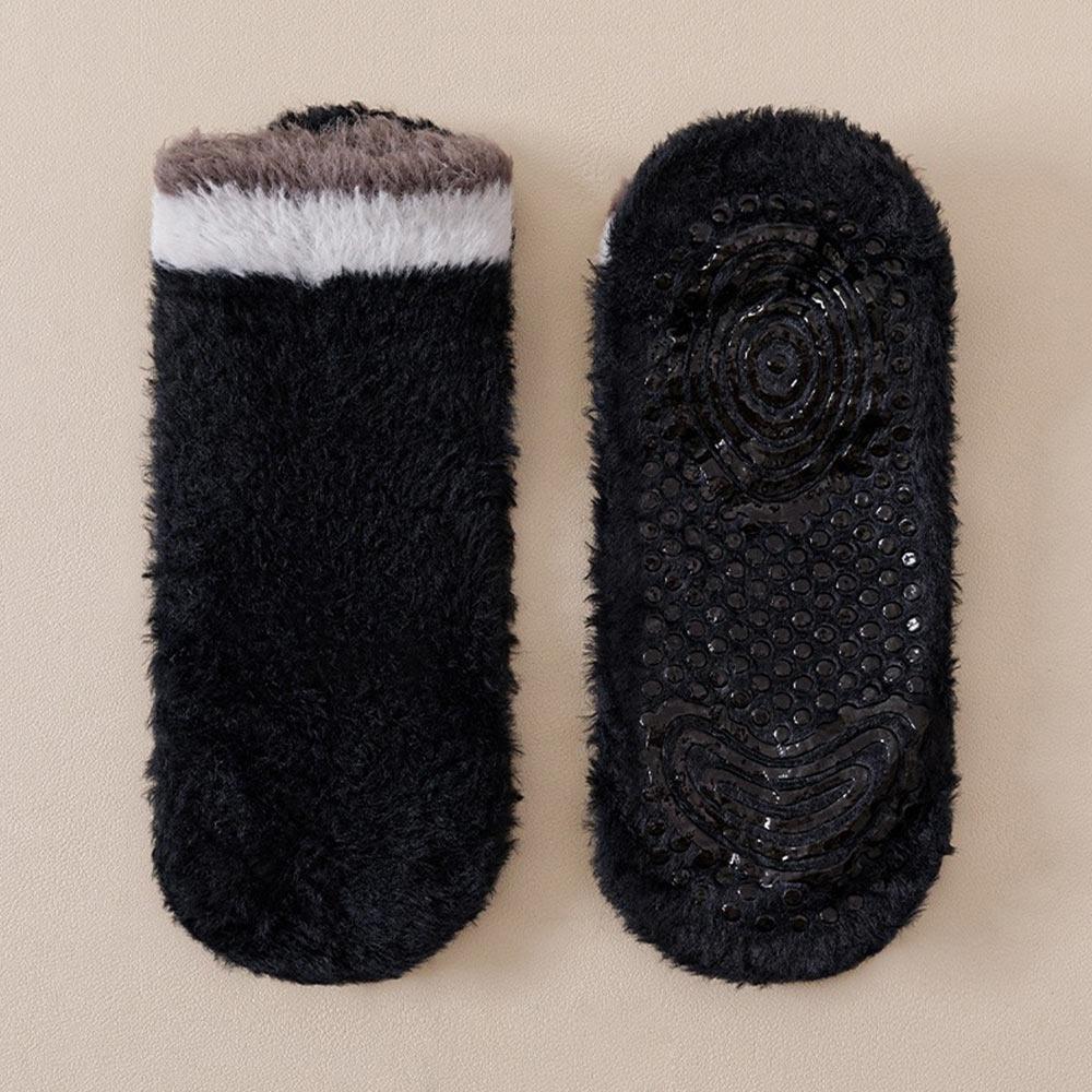 Non-slip Short Socks Coral Fleece Low Cuff Socks New Sleep Socks Autumn Winter