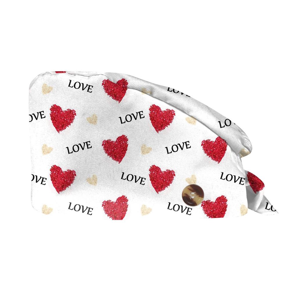 Fashion Valentine's Day Print Work Hat Casual Wash Hat Bag Cap