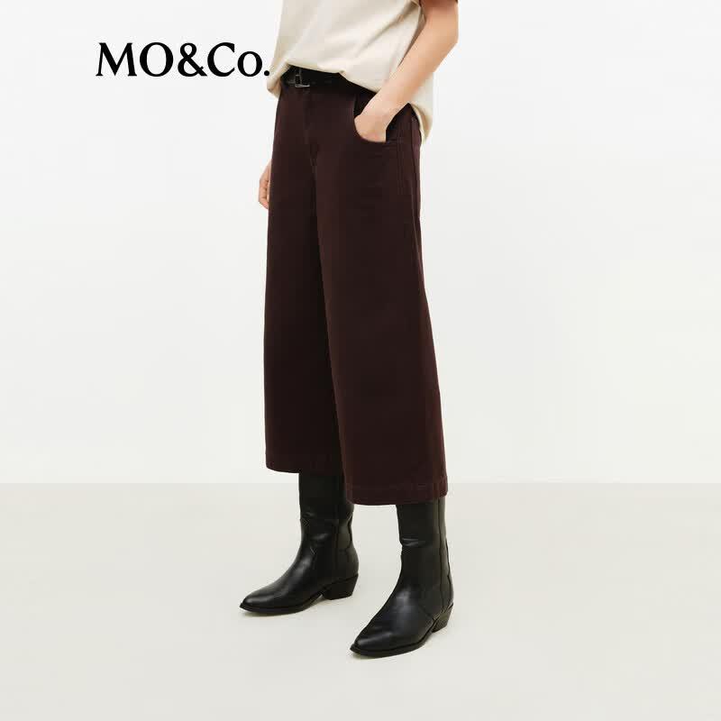 MO&Co. Women's Simple Fit Cotton Capri Jeans