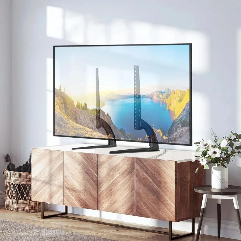 Metal TV Legs for 14-42 Inch TV Height Adjustment TV Base with VESA 200x200mm,TV Stand Tabletop Strong TV Leg Universal TV Stand