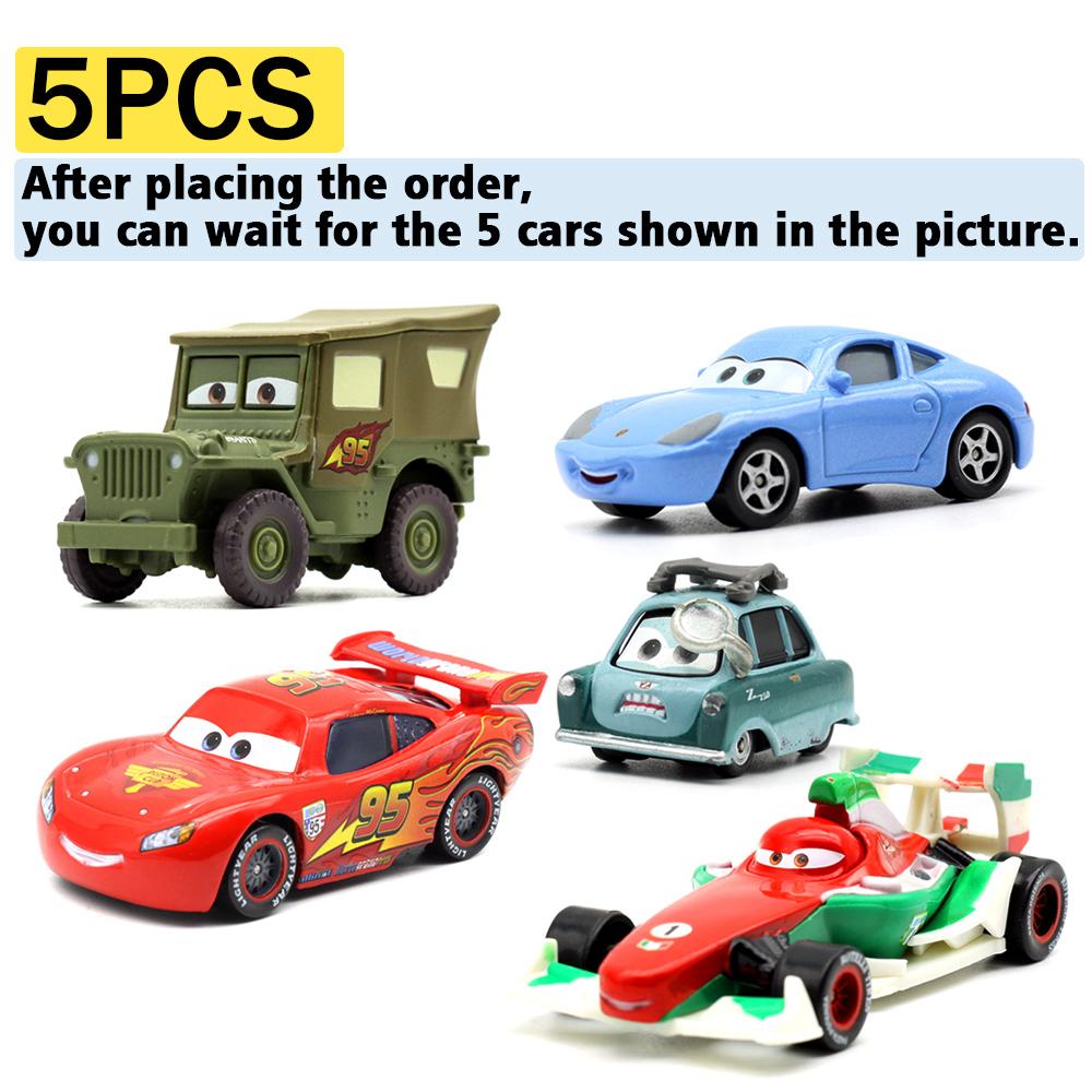 

Cars Disney Pixar Cars Lightning McQueen Mater Jackson Storm The King Mater 1:55 Metal Alloy Car Toy Model Toys Children Gifts