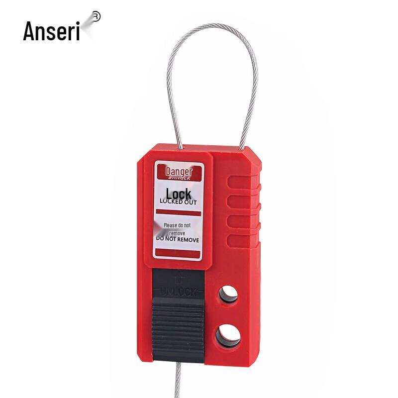 Ansell Miniature Ret retractable LOTO Steel Cable Lock