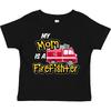Inktastic My Mom Is A Firefighter With Fire Truck Toddler T-Shirt Family Kids