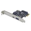 USB 3.2 Gen 1 Expansion Card with 5Gbps, USB-A, Type-C, and Type-E Ports, D720201 Controller