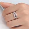 Korean Style Geometric 8-Shaped Zirconia Women's Ring