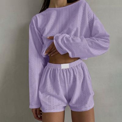 2 peças/conjunto de shorts femininos top shorts cintura alta shorts vazados soltos recortados