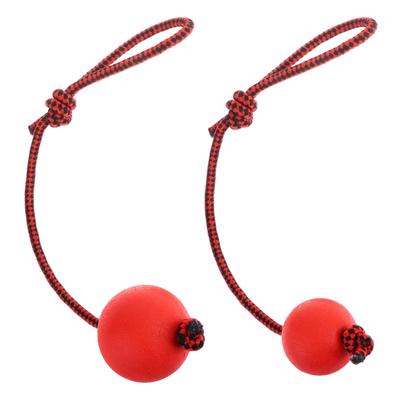 Natural Rubber Dog Toy Ball On A Rope Reward For Pet Training/Playing/Chewing Solid Tooth Cleaning Toys,Virtually Indestructible