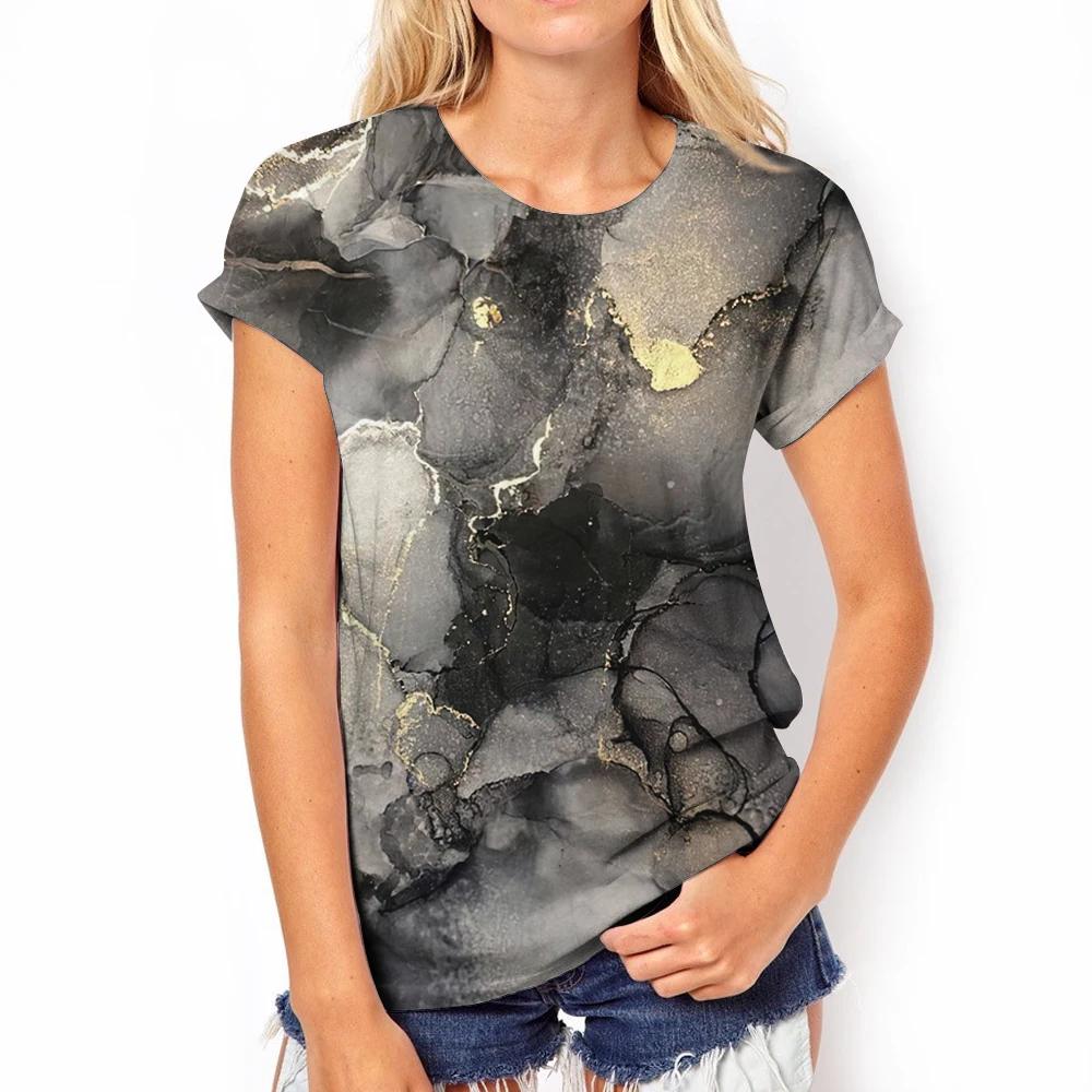 Summer Women's Elegant Personalized Cartoon Field Sunset 3D Printed Top T-shirt Women's Casual Fashion Short Sleeve Top