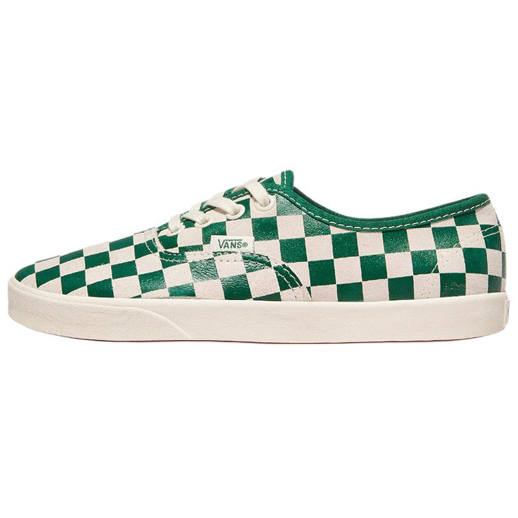Vans Authentic Модные Удобные Прочные Низкие Кеды для Скейтбординга Женская Сникерс Клетка-Зеленый VN000D04CX1 36.5