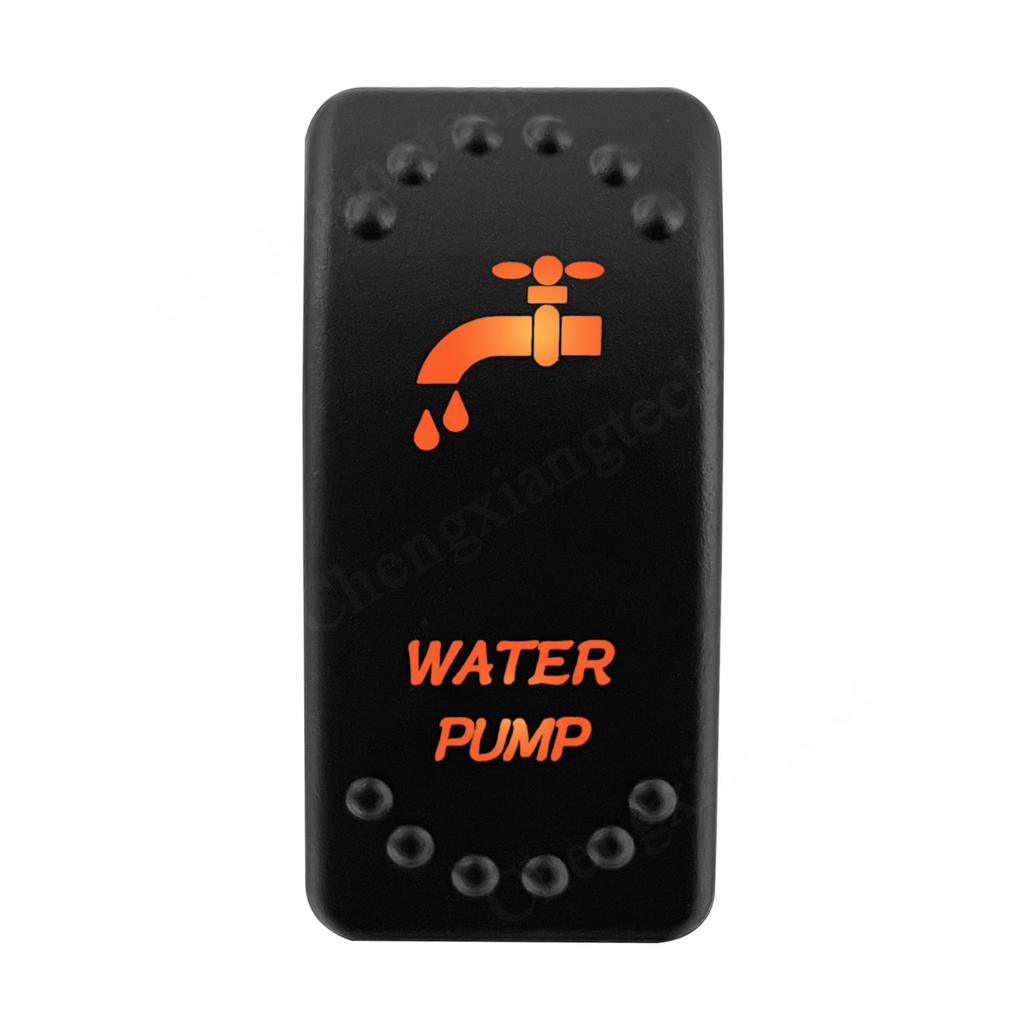 12V 24V Laser Rocker Switch Orange Led Light ON OFF / ON OFF ON for Car Boat Polaris RZR Can-Am ATV UTV RV Maverick Commander