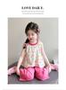 Girl's thin set for summer 2026, new baby fashion floral vest for summer, sweet two-piece set for children