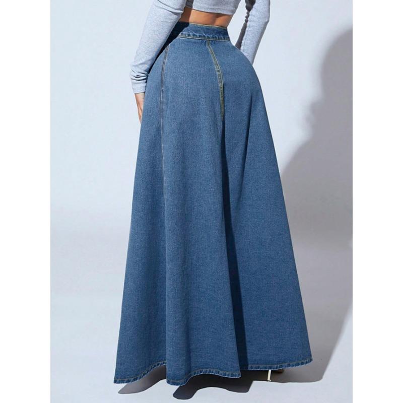 Women's Solid Color Print Casual Summer Spring Skirts
