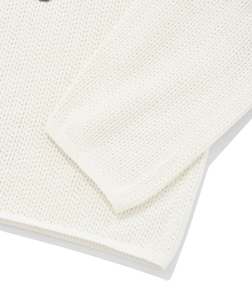 FALLETT [22Fw] Deuce Nero Long Sleeve Knit Ivory