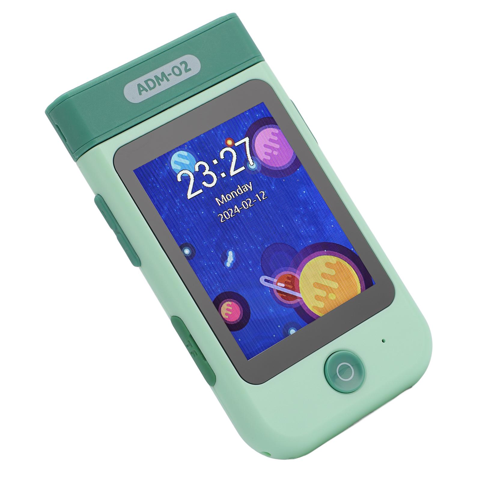 

Kids Smart Phone Toy 2.8 Inch 180 degrees Flip Camera 1080P Video Portable Toddler Play Phone Toy Dinosaur Green