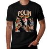 Polin T-Shirt Anime T-shirt Graphic Shirts T-shirts Man Black T-shirts for Men