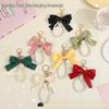 Handcrafted Faux Pearl Bow Keychain Pendant
