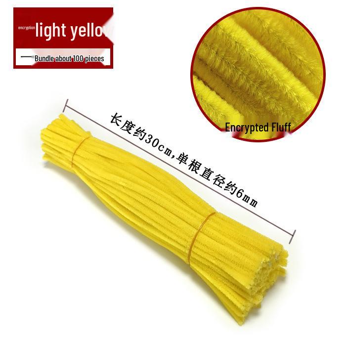 Super Dense Velvet Chenille Stems Sunflower Bouquet DIY Kit with Eco-Friendly Pipe Cleaners