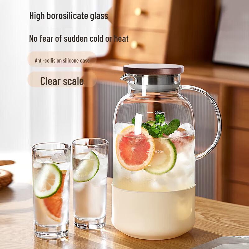 Qingpingguo 2.5L High Borosilicate Glass Pitcher