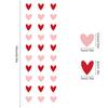Red Pink Heart Garland String Valentines Day Decoration Wedding Anniversary Home Wall Hanging Paper Banner Flag Birthday Party