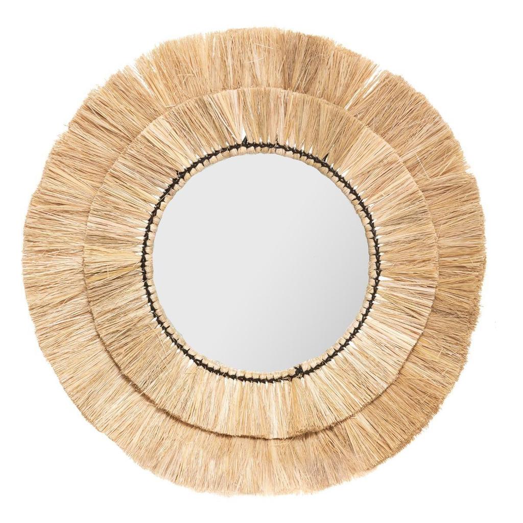 SET OF 3 Alba MIRRORS NATURAL BOHO