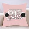 EatSleepTrainRepeat FitnessMotivational Quotes PillowCase Polyester Pillowcase Decorative Sofa Cushion Pillowcase Home Decor