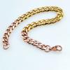 New 316L stainless steel rose and gold dual Hip hop bracelet anklet